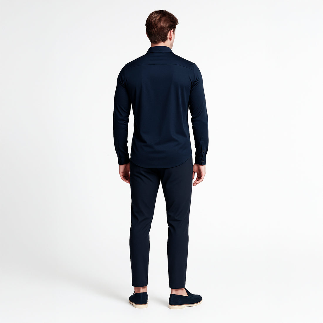 Middernachtblauw formeel overhemd