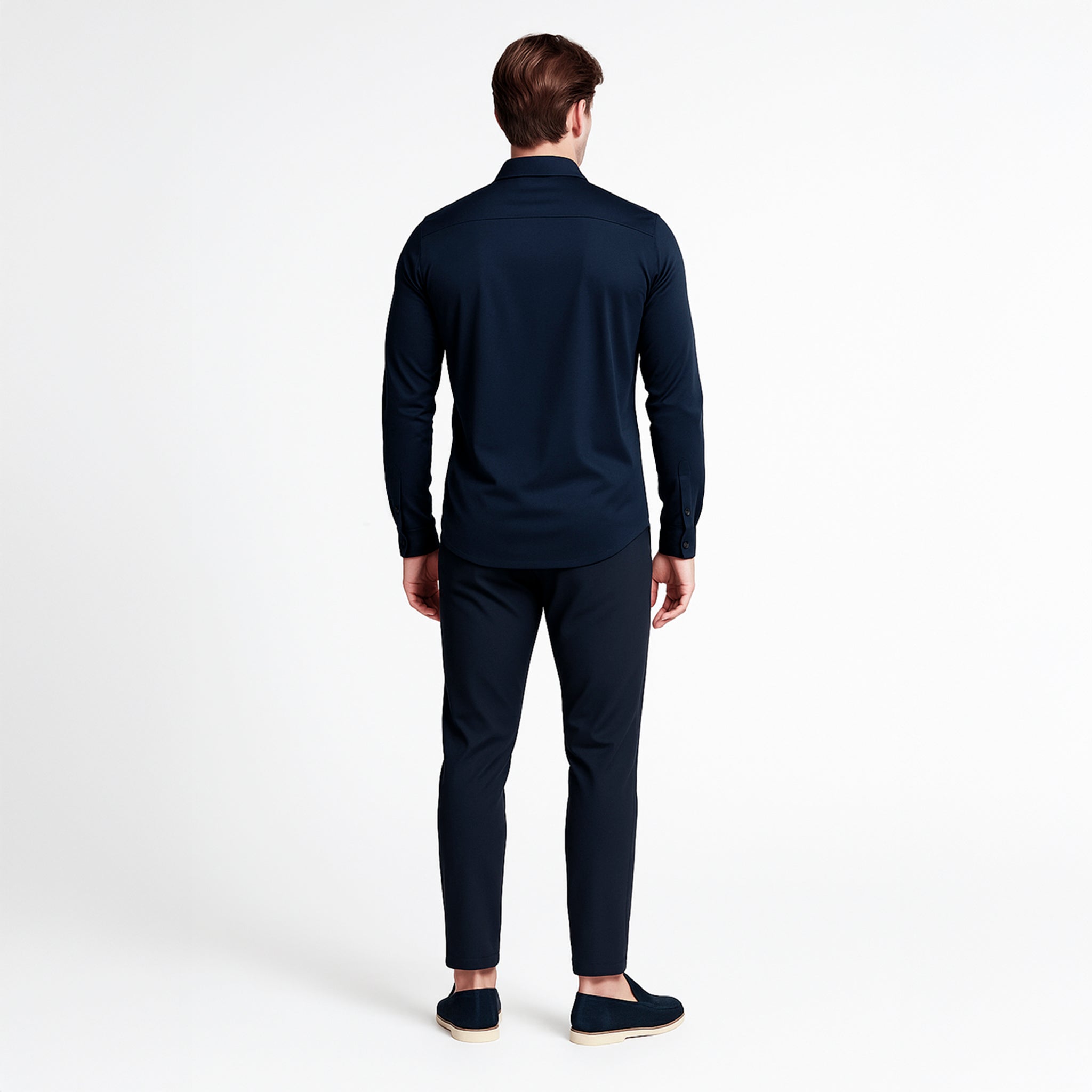 Middernachtblauw formeel overhemd