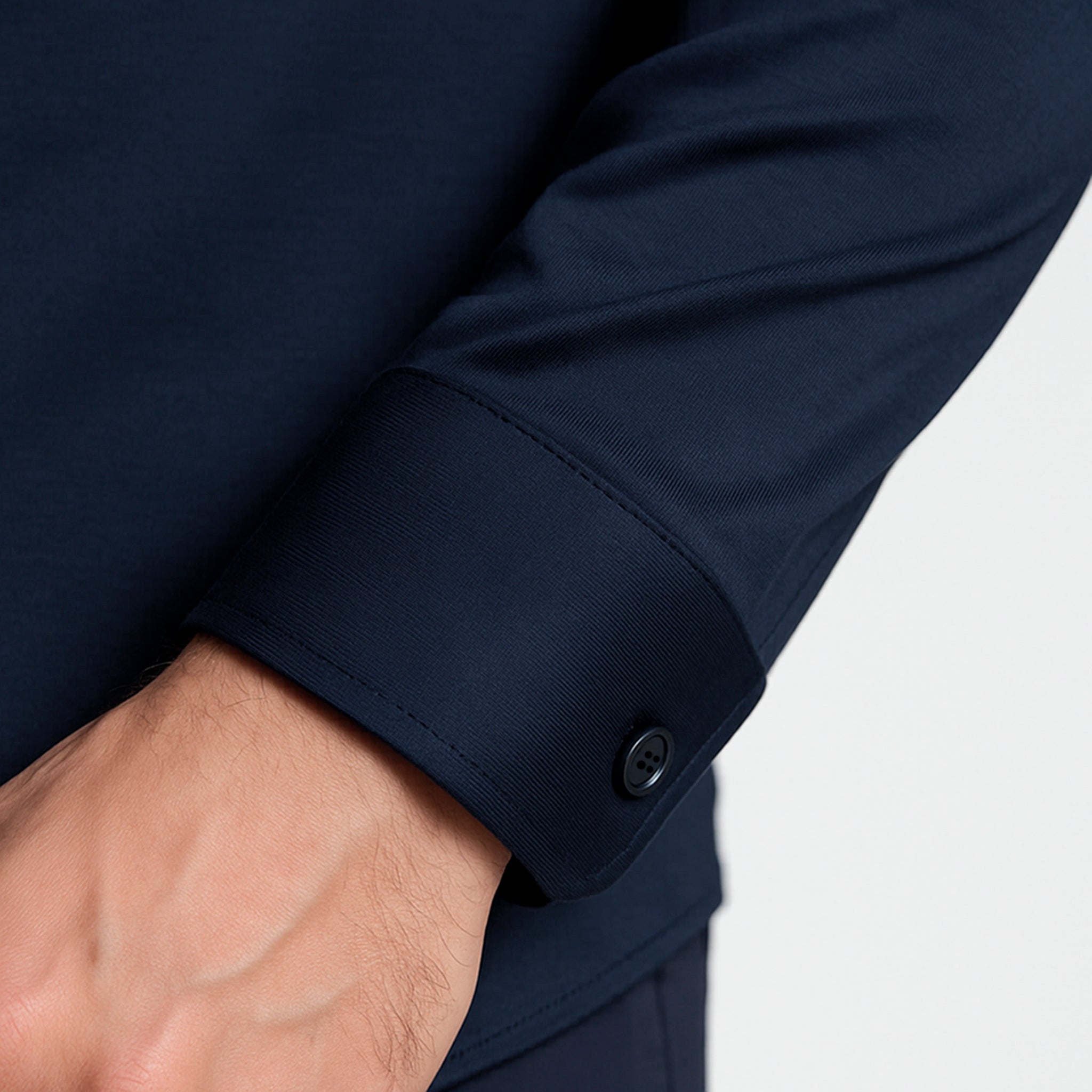 Middernachtblauw formeel overhemd