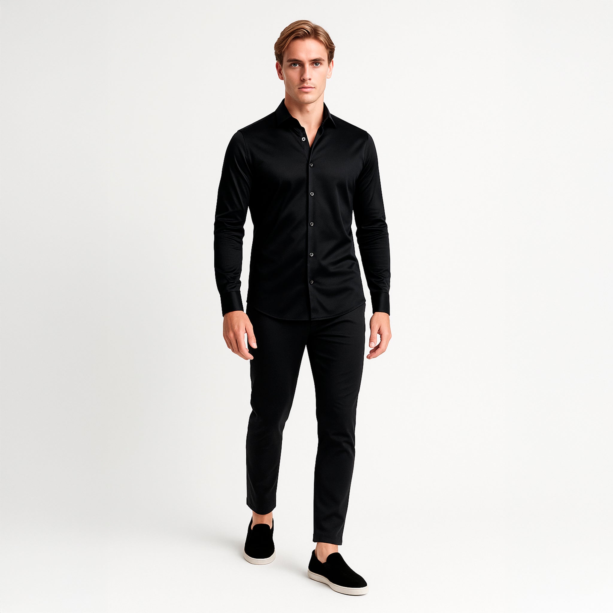 Onyx Zwart Formeel Overhemd