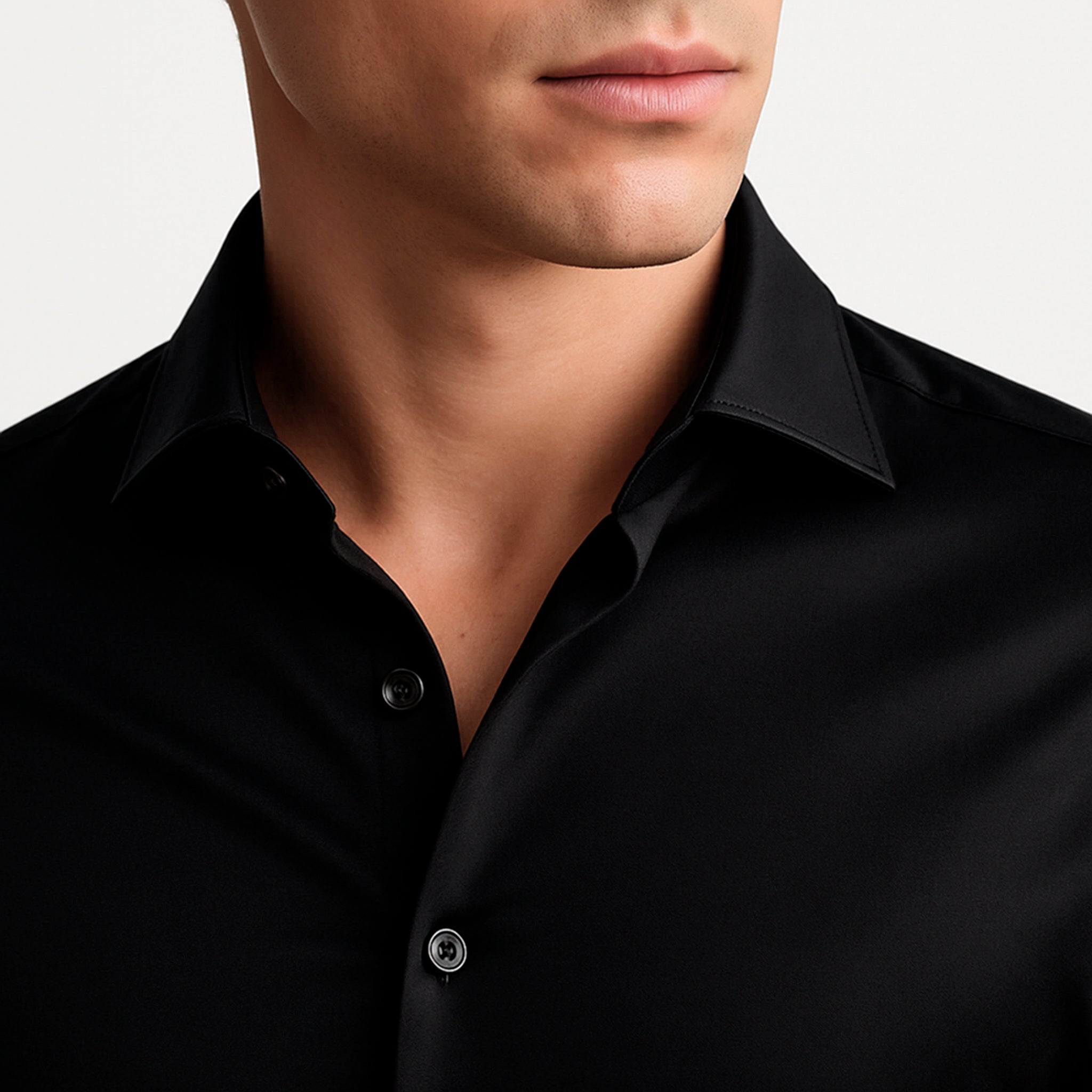 Onyx Zwart Formeel Overhemd