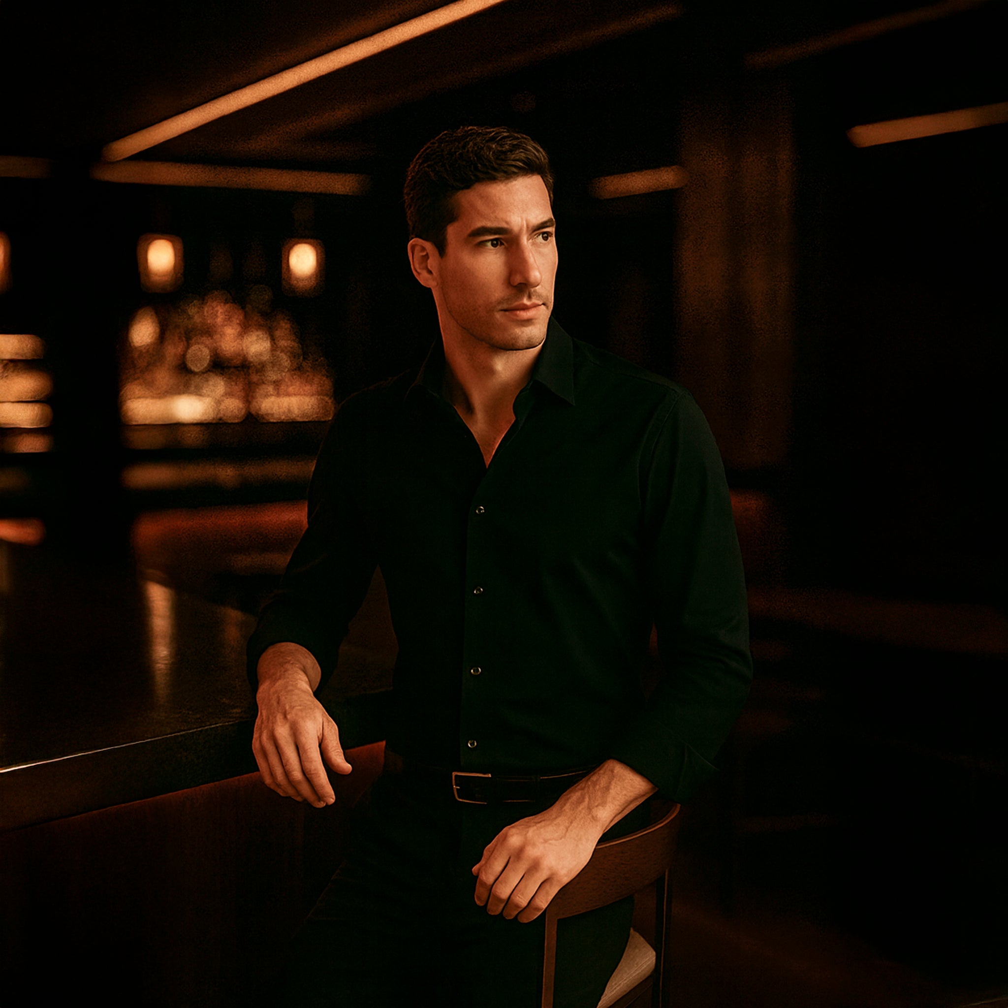 Onyx Zwart Formeel Overhemd