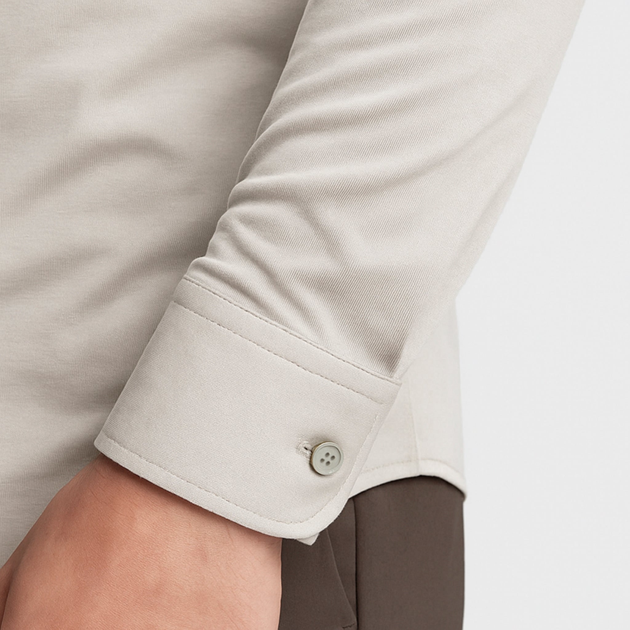 Sandstone Beige Formeel Overhemd