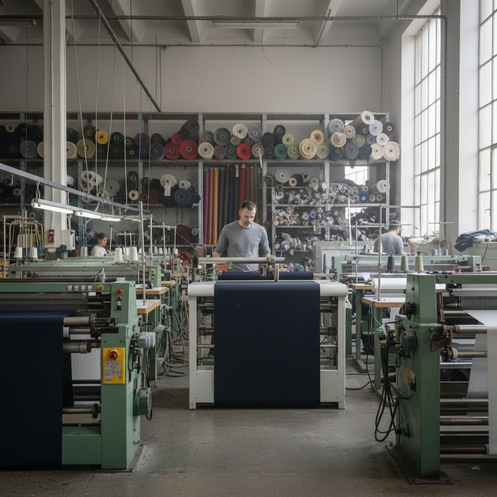 Fabric rolling machinery